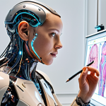 **

> An artist collaborating with an AI assistant, brainstorming creative ideas, showcasing AI as a tool to enhance human creativity in a bright, modern studio.

**